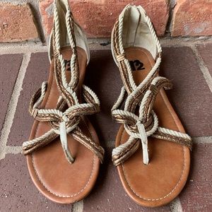 Cream/Bronze Beatriz Sandal